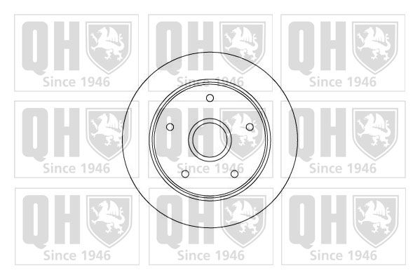 QUINTON HAZELL Тормозной диск BDC4590